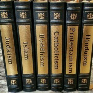 The WORLD'S GREAT RELIGIONS 6 Volume Set by Easton Press Full Leather As New 199
